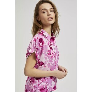 Women's patterned shirt MOODO - pink