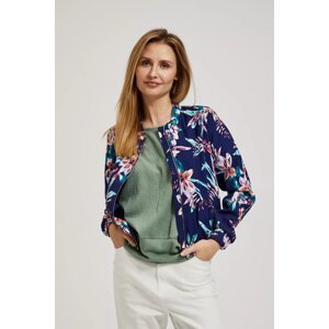 Women's patterned jacket - navy