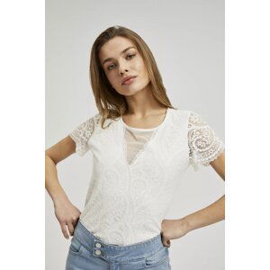 Women's lace blouse MOODO - white