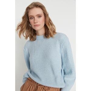 Trendyol sveter - modrý - oversize