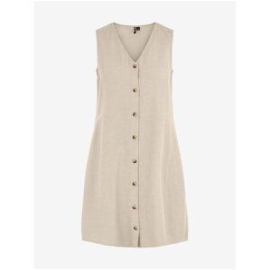 Beige Short Dress Pieces Sunna - Women's