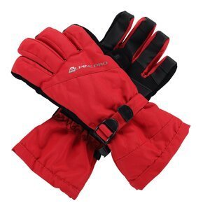 Women's gloves with membrane ALPINE PRO RENA dk.red