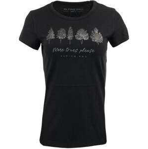 Women's T-shirt ALPINE PRO ALOBA black