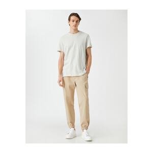 Koton Jogger Cargo Trousers Laced Waist Pocket Detailed