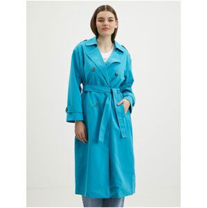 Blue women's trench coat VERO MODA Chloe - Women