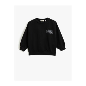 Koton Basic Sweatshirt Printed Detailed Long Sleeve Crew Neck