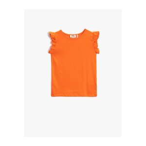 Koton Basic Frilled T-Shirt, Sleeveless