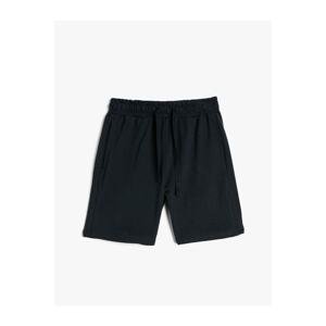 Koton Shorts Basic with Tie Waist Pocket Cotton Cotton