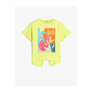 Koton Girls' T-shirt Green 3skg10428ak