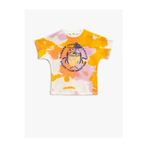 Koton Printed T-Shirt Short Sleeve Crew Neck Cotton