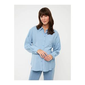 LC Waikiki Maternity Plain Long Sleeved Gabardine Maternity Shirt