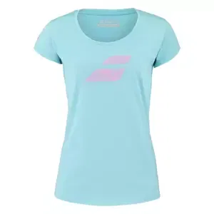 Dámské tričko Babolat  Exercise Flag Tee Women Angel Blue L