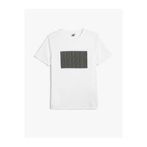 Koton Sports T-Shirt with Printed Crew Neck Short Sleeved