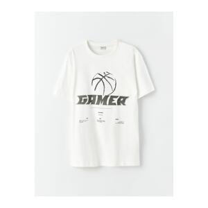 LC Waikiki Crew Neck Printed Short Sleeved Boy's T-Shirt