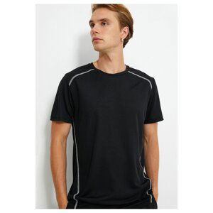 Koton Sports T-Shirt with Stitching Detail Crew Neck Short Sleeved.