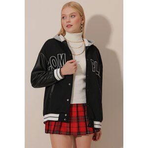 HAKKE Unisex Oversize Complex College Jacket