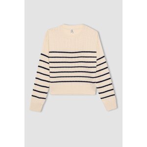 DEFACTO Girl Regular Fit Crew Neck Pullover