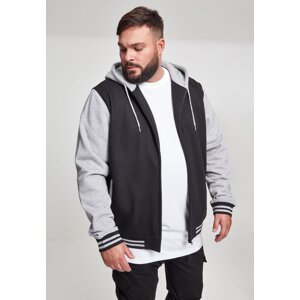 2-color Zip-Up Sweatshirt BLK/Grey