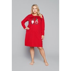Women's Santa Long Sleeve Shirt - Red