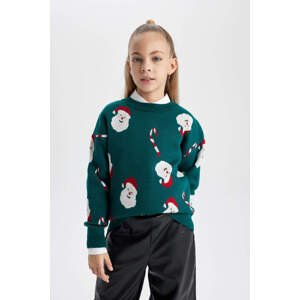 DEFACTO Girl Regular Fit Crew Neck Pullover