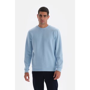 Dagi Blue Crew Neck Long Sleeve Sweatshirt