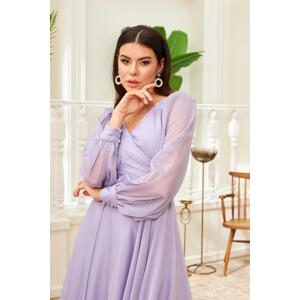 Carmen Lavender Chiffon Long Evening Dress And Promise Dress