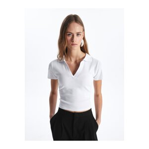 LC Waikiki Polo Neck Plain Short Sleeve Women's T-Shirt