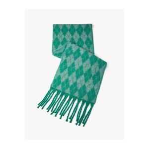 Koton Rhinestone Patterned Soft Textured Tassel Scarf