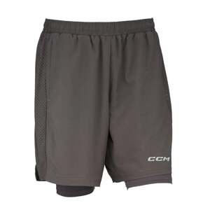 Men's Shorts CCM 2 IN 1 Training Short Charcoal L