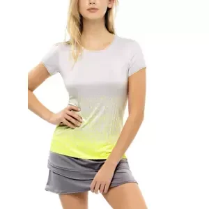 Women's T-shirt Lucky in Love Turn Up The Pleat Neon Yellow S