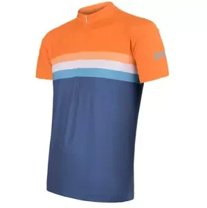 Men's Jersey Sensor Cyklo Summer Stripe Blue/Orange