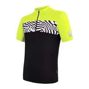 Men's Jersey Sensor Cyklo Miles Black/Neon Yellow