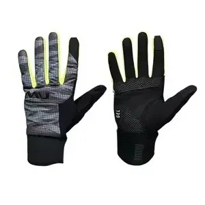 Men's cycling gloves NorthWave Fast Gel Glove Anthra/Yellow Flu