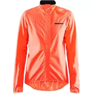 Women's Craft Empire Rain Cycling Jacket - Orange, XS