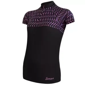 Women's cycling jersey Sensor Cyklo Wave Black