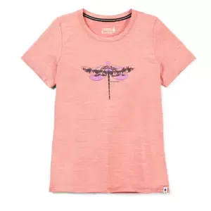 Women's T-Shirt Smartwool Merino Sport 150 Dragonfly Summit Short Sleeve Light Mahogany