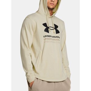 Under Armour Sweatshirt UA Rival Terry Graphic Hood-BRN - Mens