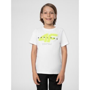 Boys' cotton T-shirt 4F