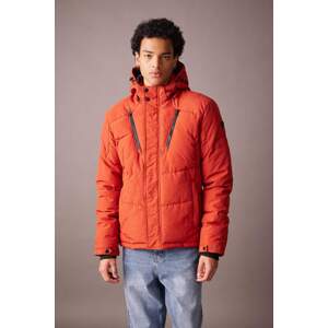 DEFACTO Regular Fit Thermal Insulated Removable Hooded Fleece Lined Puffer Jacket