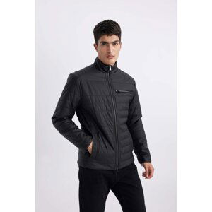 DEFACTO Water Repellent Slim Fit Faux Leather Jacket