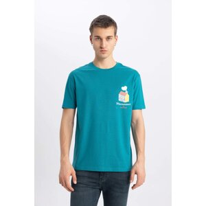 DEFACTO Regular Fit Crew Neck Printed T-Shirt