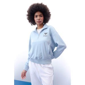 DeFactoFit Oversize Fit Stand-up Collar Sports Sweatshirt