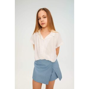 DEFACTO Girl Short Sleeve Crop Shirt