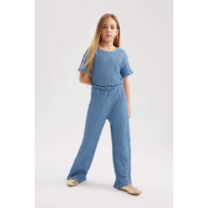 DEFACTO Girl Short Sleeve Long Jumpsuit