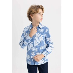 DEFACTO Boy Regular Fit Polo Neck Long Sleeve Shirt