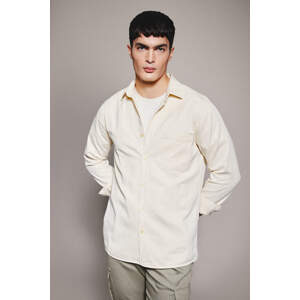 DEFACTO Regular Fit Polo Collar Long Sleeve Shirt