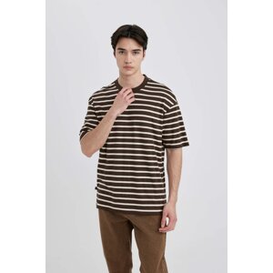 DEFACTO Comfort Fit Crew Neck Printed T-Shirt