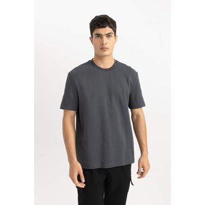 DEFACTO Regular Fit Crew Neck Basic Heavy Fabric T-Shirt