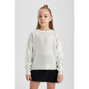 DEFACTO Girl Regular Fit Crew Neck Pullover