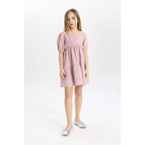 DEFACTO Girl Muslin Short Sleeve Dress